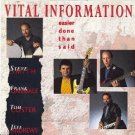 vital information - easier said than done CD 1992 capitol manhattan 12 tracks used mint