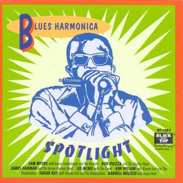 blues harmonica spotlight - various artists CD 1992 black top 16 tracks used mint