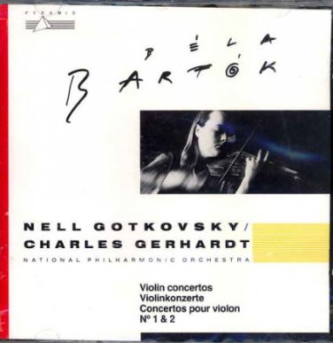 bela bartok violin concertos nos. 1 & 2 - nell gotkovsky / charles gerhart CD 1980 pyramid