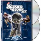 3 games to glory III - 2004 new england patriots super bowl XXXIX DVD 2005 NFL warner used 3 games to glory III - 2004 new england patriots super bowl XXXIX DVD 2005 NFL warner used