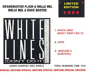 grandmaster flash & melle mel & duke bootee - white lines Mini-CD limited edt castle 3 tracks