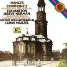 mahler symphony 2 - eva marton & jessye norman, wiener philharmoniker & maazel 2CDs 1984 CBS used