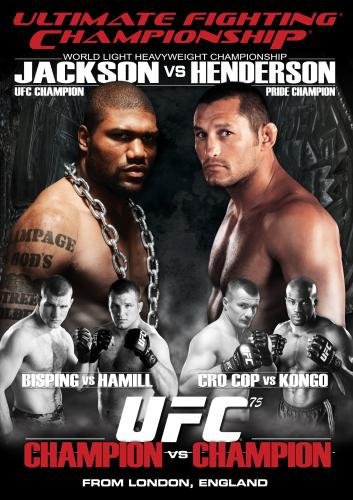 UFC 75 champion vs champion - jackson vs henderson DVD 2008 zuffa used mint