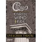chicago + earth wind & fire live at the greek theatre DVD 2-discs 2004 image 172 mins used mint