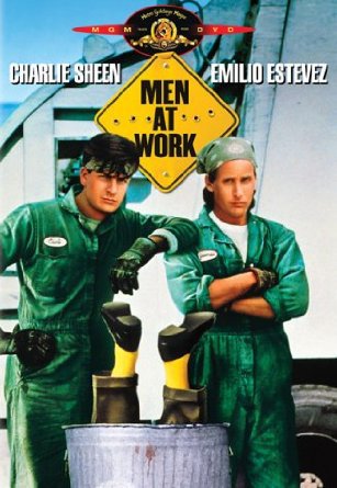 men at work - charlie sheen + emilio estevez DVD 1990 MGM used mint