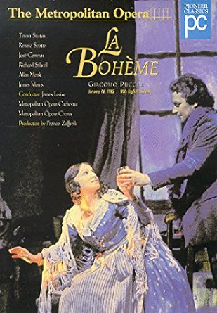 puccini - la boheme - metropolitan opera DVD 1998 pioneer stereo color 141 minutes used mint