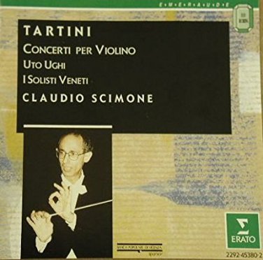 tartini - concerti per violino - claudio scimone CD 1985 erato used mint