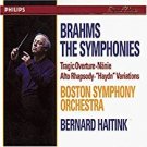 brahms the symphonies - boston symphony orchestra + haitink 4CD box 1997 philips used mint