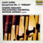 saint saens - symphony no.3 organ - ormandy + Philadelphia orch + murray CD 1980 telarc used mint