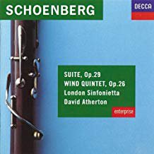 schoenberg - suite op.29 / wind quintet op.26 - london sinfonietta w/ atherton CD 1992 used mint