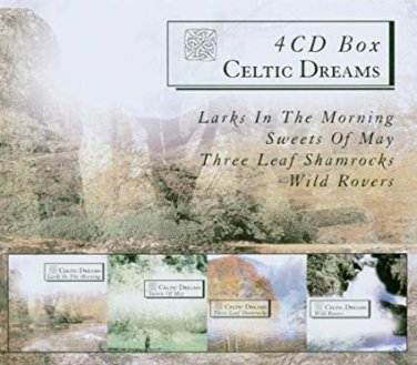 celtic dreams - larks in the morning, sweets of the may, three leaf shamrocks, wild rovers 4CDs used