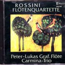 rossini - flotenquartette - peter-lukas graf, flote + carmina-trio CD 1987 claves sanyo used mint