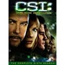 CSI: crime scene investigation complete sixth season DVD 2006 paramount used CSI: crime scene investigation complete sixth season DVD 2006 paramount used