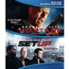 hostage / set up - bluray double feature 2-discs 2013 lions gate used like new