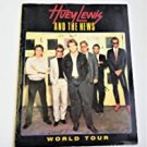 huey lewis and the news - world tour program book Paperback 1986 used very good