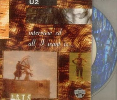 U2 - all i want is... interview CD holographic compact disc used like new