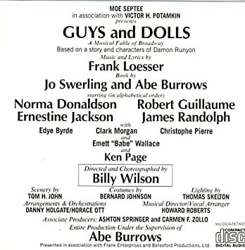guys and dolls - original cast directed by billy wilson CD 1976 motown 19 tracks used like new