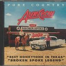 alvin crow - pure country honkytonk CD 1988 broken spoke 22 tracks used like new