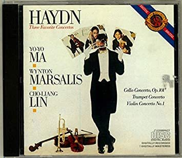 haydn: three favorite concertos - ma, lin, marsalis CD 1984 sony japan used like new