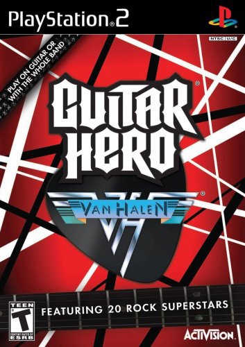 playstation 2 - guitar hero: van halen Activision 2009 Teen used near mint