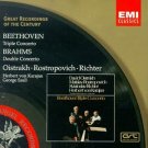 beethoven triple concerto + brahms double concerto - oistrakh rostropovich richter CD EMI