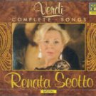 verdi: complete songs - renata scotto CD 2-discs 1990 nuova era 25 tracks used like new