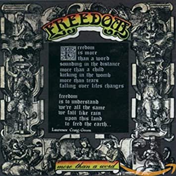 freedom - more than a word CD 1994 green tree germany 8 tracks new