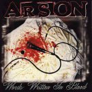 arson - words written in blood CD ep 1999 resurrection a.d. 5 tracks used like new