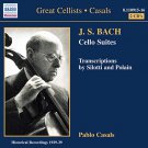 j s bach: cello cuites nos. 1-6 - pablo casals CD 2-discs 2000 naxos used like new