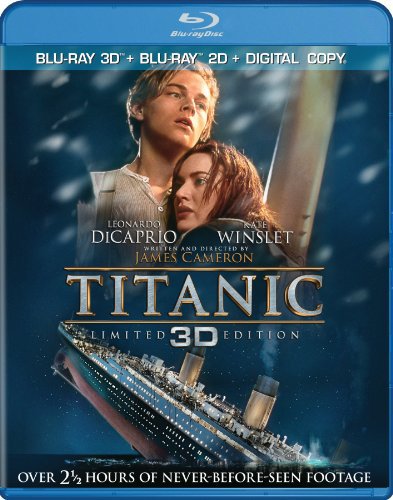 titanic - limited 3D edition with 2D BluRay 4-discs 2012 paramount used like new