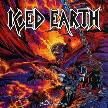 iced earth the dark saga lp 2015 9985801 century media reissue limited ed. yellow vinyl new