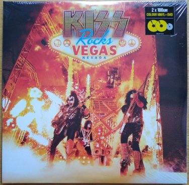 kiss rocks Vegas lp 2020 universal music 2 lp limited edition 180 g yellow new