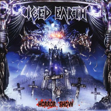 iced earth horror show lp 2001 century media 77305-1 2 lp blue new
