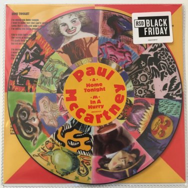 Paul McCartney home tonight / in a hurry 2019 capitol records RSD 7" single picture disc new