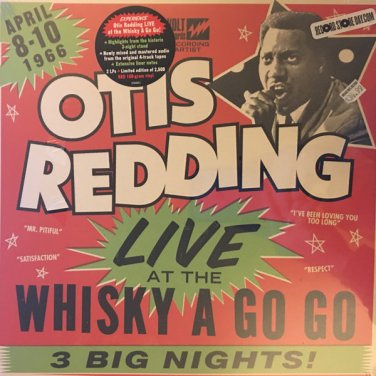 Otis Redding &acirc;�� Live At The Whisky A Go Go Volt Records STX00021 2lp RSD limited ed red 180g new