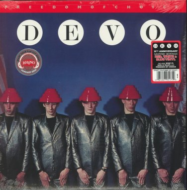 Devo &acirc;��&acirc;�� Freedom Of Choice lp  Warner Records R13435 limited ed red white & blue new
