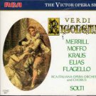 verdi: rigoletto - merrill moffo kraus slias CD 2-discs 1987 RCA used like new 6506-2-RG