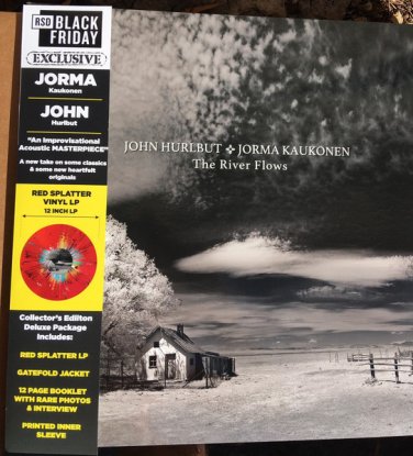 John Hurlbut  / Jorma Kaukonen &acirc;�� The River Flows lp 2020 Culture Factory CFU1198 RSD red new
