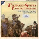 telemann: suites / concerto in D major - english concert / pinnock CD 1994 DG arkive like new