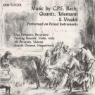 C.P.E. Bach, Quantz, Telemann Vivaldi performed on period instruments CD 1989 like new MHS 512420L C.P.E. Bach, Quantz, Telemann Vivaldi performed on period instruments CD 1989 like new MHS 512420L