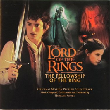 lord of the rings: fellowship of the ring - howard shore CD enhanced 2001 reprise like new 9 48110-2