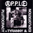 a.p.p.l.e. - plutocracy = tyranny & exploitation CD vinyl communication 20 tracks used VC90 a.p.p.l.e. - plutocracy = tyranny & exploitation CD vinyl communication 20 tracks used VC90