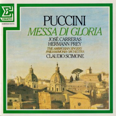 puccini: messa di gloria - carreras prey scimone ambrosian singers philadelpia orch CD 1984 ECD88022