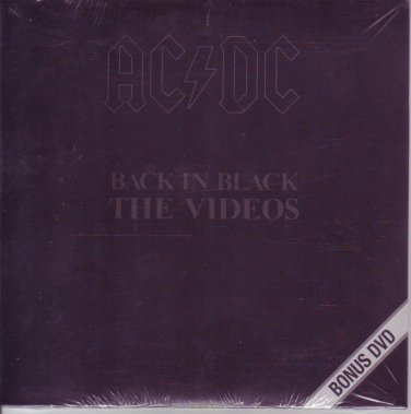 ac/dc - back in black: the videos DVD NTSC 2005 epic albert productions 5 tracks new ESD 52316