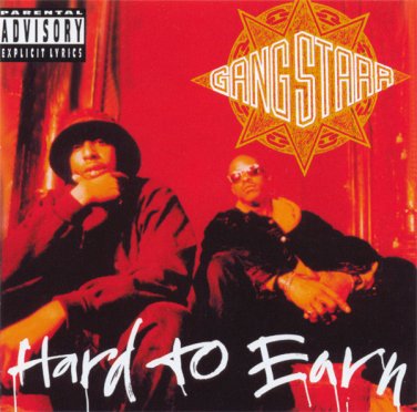 gang starr - hard to earn CD 1994 chrysalis 17 tracks used like new 7243 8 28435 2 8
