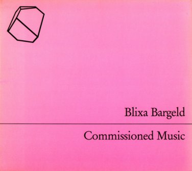 blixa bargeld - commissioned music CD digipak 1995 our choice reihe EGO used EGO 401