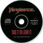 vengeance - take it or leave it CD 1998 pseudonym 19 tracks like new CDP 1059 DD