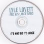 lyle lovett and his large band - it's not big it's large CD 2007 curb lost highway like new