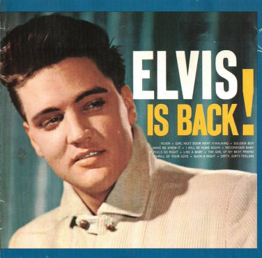 elvis presley - elvis is back! CD 1988 RCA 12 tracks like new 2231-2-R