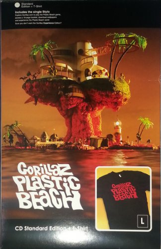 gorillaz - plastic beach CD + t-shirt 2010 virgin new factory-sealed 509996 31159 3 2